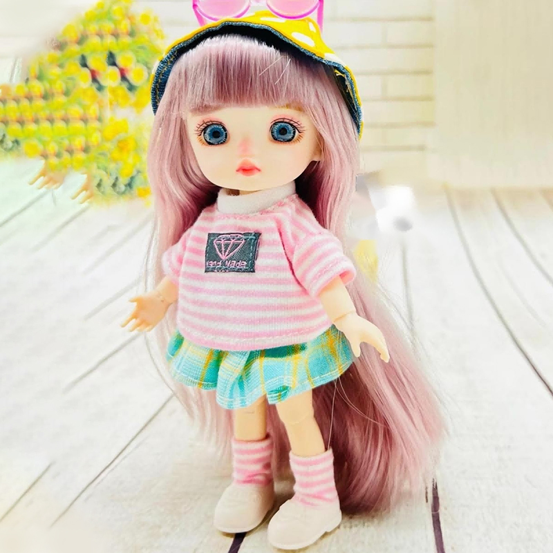 Pink Stripe (17CM BJD Doll)